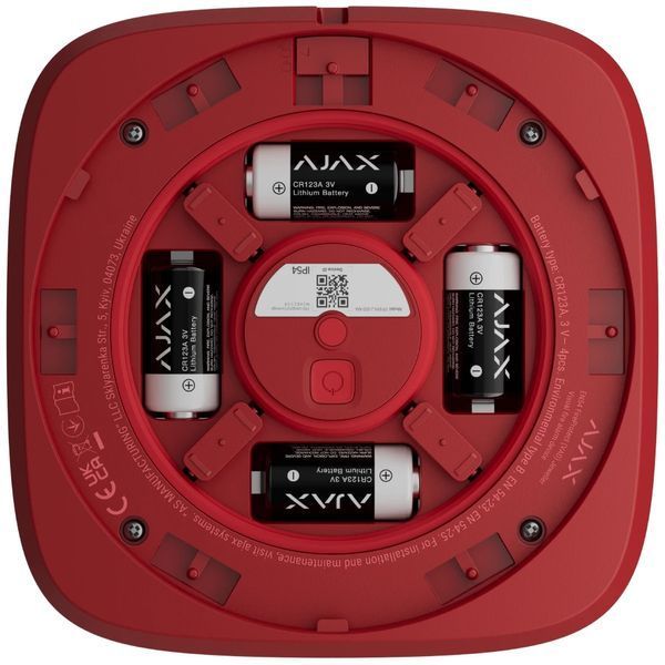 Ajax EN54 FireProtect (VAD) red пожежний світловий Cповіщувач 99-10028118 фото